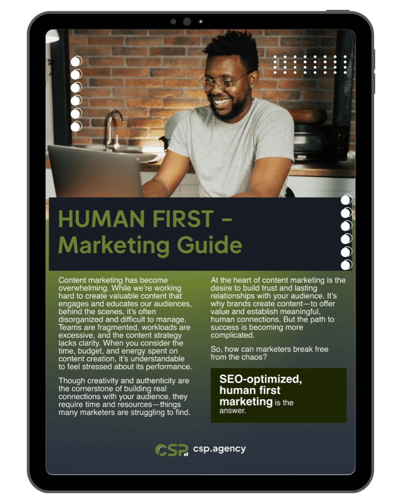 Human-First Marketing Guide - CSP Agency
