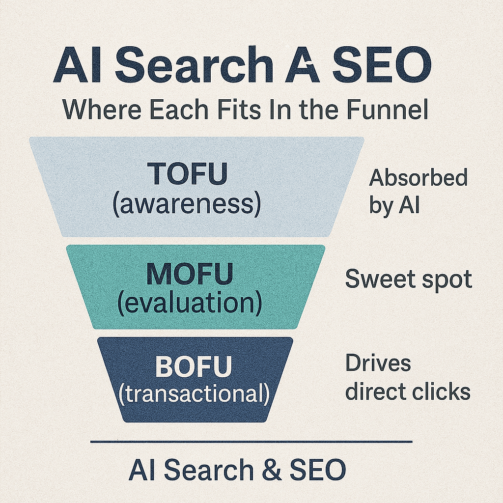 Ai Search and SEO where their place in the sales funnel in this new age