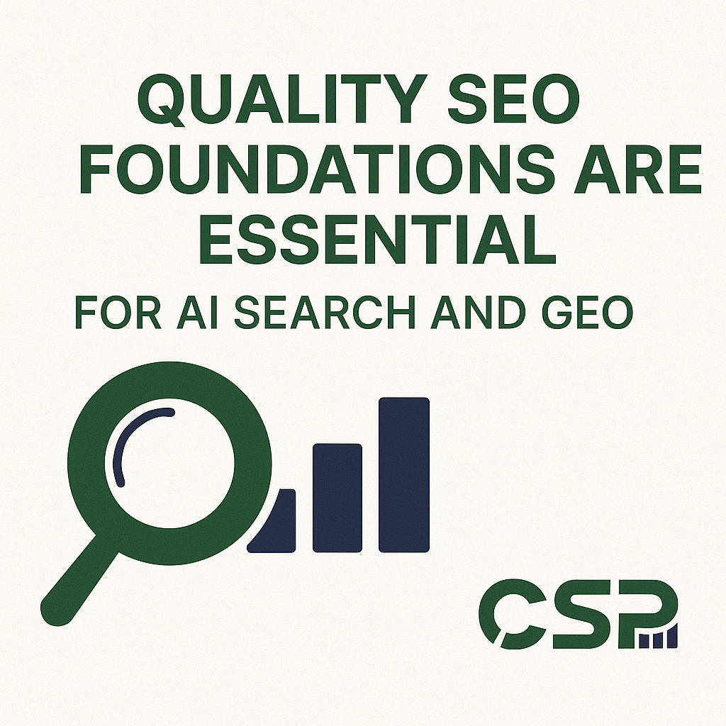 Quality SEO foundations are essential