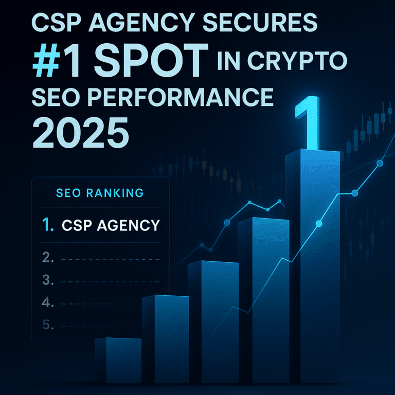 CSP Agency Secures #1 Spot in Crypto SEO Performance 2025