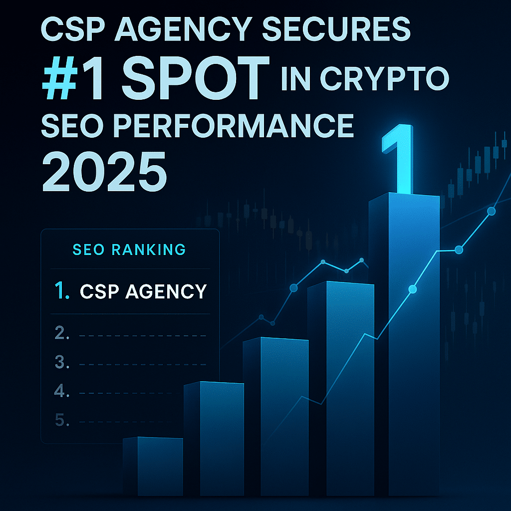CSP Agency Secures #1 Spot in Crypto SEO Performance 2025